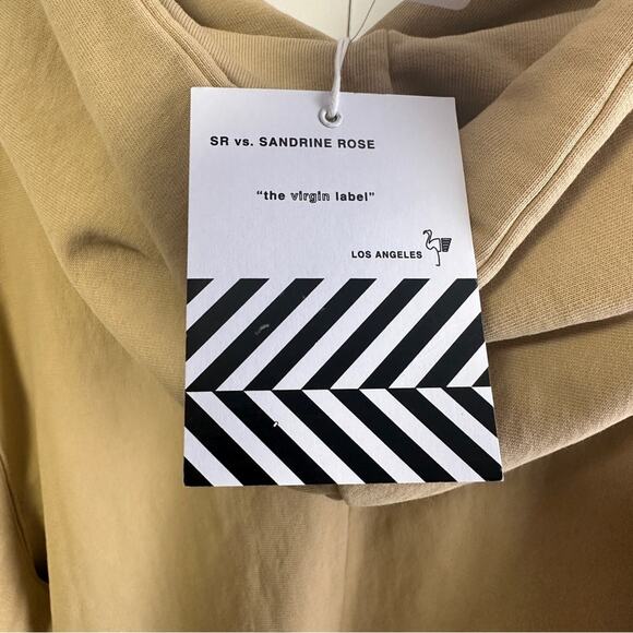 NWT Sandrine RosexFree People Collab Size XS Desir Hoodie Tan Cozy Hip Hop Trend - Picture 7 of 15